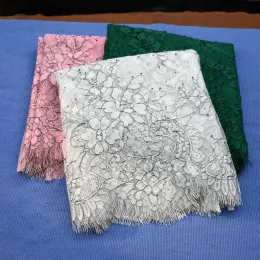 3metrowy poliestrowy haft kwiatowy afrykańska koronkowa tkanina rzęs koronkowy tkanin do odzieży DIY