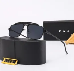 Модельер -дизайнер полицейские солнцезащитные очки Goggle Beach Sun Glasses Солнцезащитные очки Дизайнерские женские дамы коричневый корпус блэк -метал рамка темная 50 мм объектив