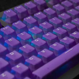 Tastaturen 132 Tasten OEM -Profil transparent klare Tastaturkaps für MX Switch Mechanische Tastatur ABS -Tastatur RGB RGB -Backstreuz -Tastatur -Tastaturschlüsselkappen