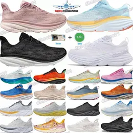 Sneakers designer Sneakers Holas One 8 9 Scarpe da corsa Men Donne Challenger Triple Bianco Black Wide Stinson Blue Peach