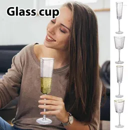 Vinglas Clear Champagne Flutes Glass Cup Goblet Anniversary Concentrate Birthday Party Supplies Gold Glitter Mugs