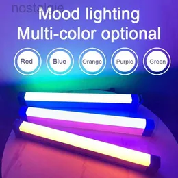Led Rave Toy Colorful LED Night Lamps RGB Atmosphere Fill Light Rechargeable Bedroom Photography Lighting Room Decor Luz De Preenchimento New 240410