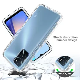 Para o Oppo A16 Caso A53 A53S A54 A54S Gradiente híbrido à prova de choques Capa de telefone colorida Realme C25Y C21Y OPPO A52 A72 A12 A31 A16S A93