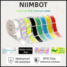 Skrivare Niimbot B18 skrivaretikett, band för termisk överföringsetikettskrivare/färgetikett, under lång tid utan blekning, 14x30mm serie.