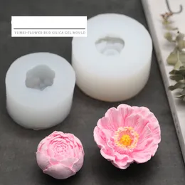 Rosa fiore in silicone stampo a forma di fiore sapone stampo candela stampo sapone fatto a mano stampo gemella decorazione per la casa in gesso fai -da -te