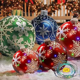 Party Favor 1 Piece 60 cm Christmas Ball Tree Decoration utomhus Uppblåsbar leksak hem sin gåva355n