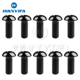 wanyifa 티타늄 볼트 M5X10 12mm T25 자전거 물병 케이지 자전거 자전거 액세서리 4pcs/10pcs 용 Torx 헤드 스크류