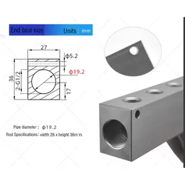 Distributore del collettore d'aria 1/2 "1/4" Plug rapido pneumatico in Connettore Dissingo di blocco in alluminio 2 3 3 4 5 6 7 8 9 10 Way