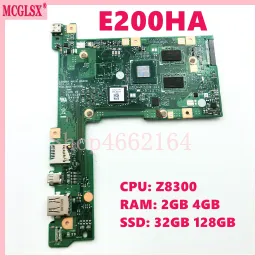 Motherboard E200HA with Z8300 CPU 2GBRAM 32G 128G SSD Mainboard For ASUS E200H E200HA E200HAN E200HA Laptop Motherboard 100% Tested OK