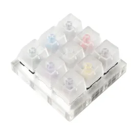 Tillbehör Kaihua Box 9Key Cherry MX Tester Transparent för mekaniskt tangentbord