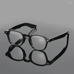 Солнцезащитные очки рамки высококачественных ацетатных винтажных квадратов мужские очки оптические миопия, рецептурные очки, формируют женщины, густые