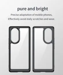 Honor 50 Pro Case Luxury Silicone Clear Bumper TPU Shell透明衝撃衝撃ケース50 Pro Honor 50 Pro Cover