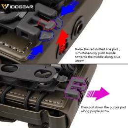 Idogear 5,56 мм 7,62 мм Molle Pistol Mag Tactical Magazine Muctes кобура Fastmag Black Dark Earth