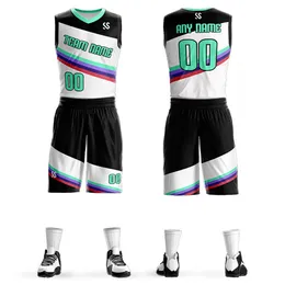 Custom Basketball Trikots Uniformen Print Name Number Jugendtrikots Sets Hemden mit Shorts University Game Anzug Sportkleidung