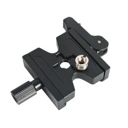 Stands Double Lock Mounting Plate Clamp Quick Release Plate Clamp Adjustable Knob Adapter for Arca Swiss Tripod Ball Head QJ06