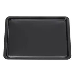 Rectangular Carbon Steel Non-stick Bread Cake Baking Tray Baking Tray Oven Black Baking Tray Diy Baking Pans for Kitchen 14 Inch