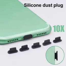 قابس غبار السيليكون لـ iPhone 6 7 8 × 11 12 13 Pro Cover Cover Cover Cap Soft Rubber Anti-Dust Plug