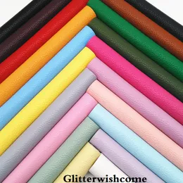 Glitterwishcome 21X29CM A4 Size Synthetic Leather Sheets, Litchi Faux Leather Sheets, Vinil Para Lazos for Bows, GM5115-079a