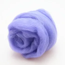 66S Purple Color Series Wool Fibre for Needle Felting Wet Felting Wool Felting Handmade Spinning DIY Craft Materials