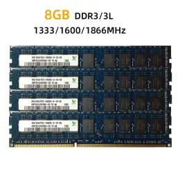 RAMS 8 GB ECC Memoria Ram DDR3 1333MHz 1600 MHz 1866MHz Workstation Memory PC3L PC312800E 1,35 V 1,5 V ECC Unbildter RAM
