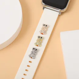 Apple Watch Band for Appleの装飾チャームシリコンブレスレットメタルレッグジュエリーアクセサリーIWATCH SPORTストラップ用のネイル