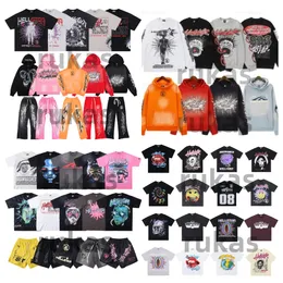 Hellstar Gömlek Erkek Hoodies Sweatshirts Grafik Tee Tasarımcı Adam Moda Hellstar T Shirt Hip Hop Gündelik Giyim S-XL Şort