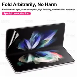 4in1 Camera Glass Hydrogel Film för Samsung Galaxy Z Fold 4 ZFold4 Fold4 Zfold 4 Foldble Screen Protector Back Fort Moft Films