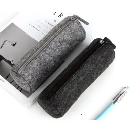 Bolsa de caneta de feltro criativo simples coreano multifuncional de grande capacidade Student papelary saco de bolsa de lápis Supplies 1 pcs