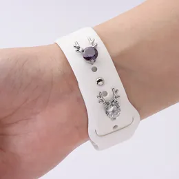 Per Apple Watch Band Charms Incarinari decorativi per chiodo bianco Ornament per orologio intelligente Accessori per cinturini per orologi per il braccialetto iwatch