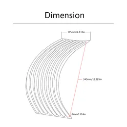 16 Stcs 17 18 Zoll Motorradradaufkleber Aufkleber Reflektierende Abziehbilder Rim Tape Streifen für Kawasaki Ninja GPZ500 EX500 650R ER6F ER6N Z1000