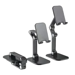 Tragbares Mobiltelefon -Desktop -Support kreative Falten faule faule, versenktbare Metall -Mobiltelefon -Support Telescopic Bracket