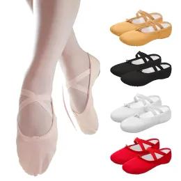 1Pair Girls Ballet buty płócienne miękkie podele baletki balet taniec kapcie dzieci praktykuj baleriny buty