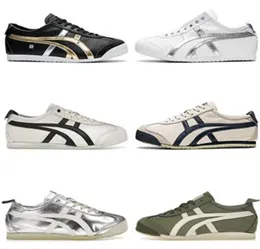 2024 Japa Tiger Mexico 66S Lifestyle Seakers Wome Me Desigers Cavas Shoes Black White Blue Red Yellow Beige