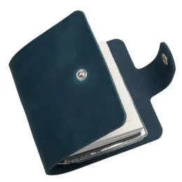 Folder A9 Mini Binder Planner skóra 3ring Binder Organizer Portfel 120 Sheets Memo Weekly Schowls Pockets Pocket Notebook