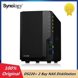 Storage Original Synology DS220+ 2 Bay NAS DiskStation 2 GB DDR4 nonECC 64bit Storage Server Black (Diskless)