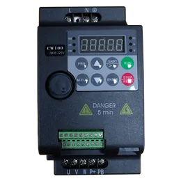 1.5KW 220V 1 Phase Input 3 Ph Output 2HP Economical Mini VFD Variable Frequency Drive Converter for Motor Speed Control Inverter