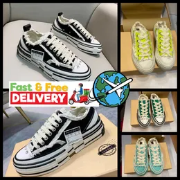 2024 Xvessel G.O.P.Tiefs schwarze Freizeitschuhe Herren Frauen halbe Drag Paar Designerschiff Tripe Stück Speed Canvas Schuhe Gai 35-45