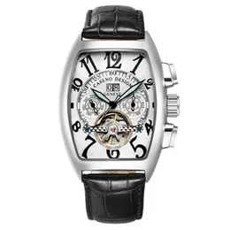 U1 Top AAA Müller-Brand Luxus Männer Uhr selbst-Wind-Skelett Tourbillon Automatische Bewegung 3Bar Waterd Watch Men For-Franck Mechanical Gene Wristwatch de J930