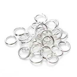 1000 процентов ювелирных ювелирных разъемов серебряные 5 -миллиметровые перепрыгивающие кольца выводы Diy Jewelry2646