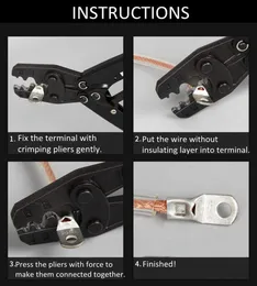 10/25/50pcs SC -Drahtnasennasenklemmen SC25 SC35 Backer Batterie Block Block Lugs Loch ID 6mm 8 mm 10 mm Crimp -Kabel -Endverbinder