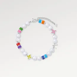 Pulseira de braceletes de luxo letra letra de pulseiras multicoloridas Designers