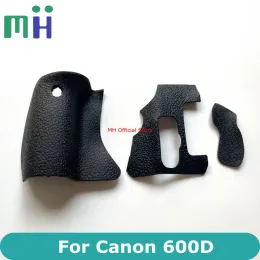 Acessórios Copiar um novo conjunto de 3 PCs Body Rubber Grip Rubber e Thumb Rubber para EOS Canon 600D Câmera de substituição de peças de reparo da unidade