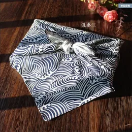 Lenço japonês pano bento 78*78cm Furoshiki Cotton Vintage Gift Package 240410