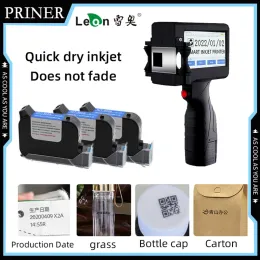 Printers English Half Inch 12.7mm Handheld Coding Machine Production Date Bottle Cap Logo Label Packaging Small Inkjet Printer Portable