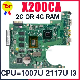 マザーボードkefu x200caラップトップマザーボードfor asus x200c x200cap f200c f200ca 1007u 2117u i3 2gまたは4gramメインボード100％作業