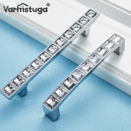 Varmstuga Modern Crystal Glass Knobs Cupboard gaveta Pull Armário de cozinha porta de guarda -roupa lida com hardware