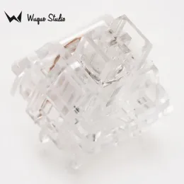 Accessories Wuquestudio WS Switch Full Translucent PC Housing Nylon Stem Linear Feedback 35pcs Fot Custom Mechanical Keyboard