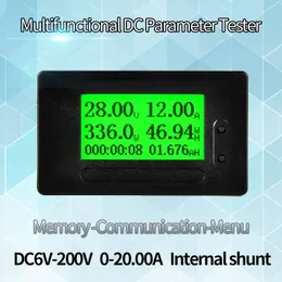 GC90 LCD DC6-200V 20A встроенный Shunt DC Многофункциональный тестовый ток напряжения Ammeter Voltmeter Detecter Detacter Digital