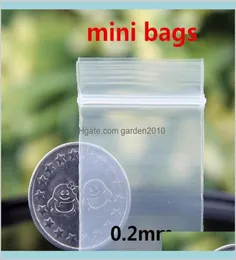 Упаковочные пакеты прозрачные миниатюрные миниатюрные замки на молнии пластиковой хранение.