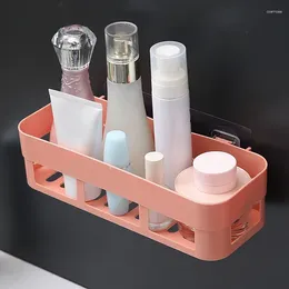 Storage Boxes Bathroom Shelf Organizer Toilet Adhesive Shampoo Gel Basket Decoration Corner Shower Rack Accessories
